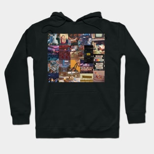 vintage 80s aesthetic collage Hoodie